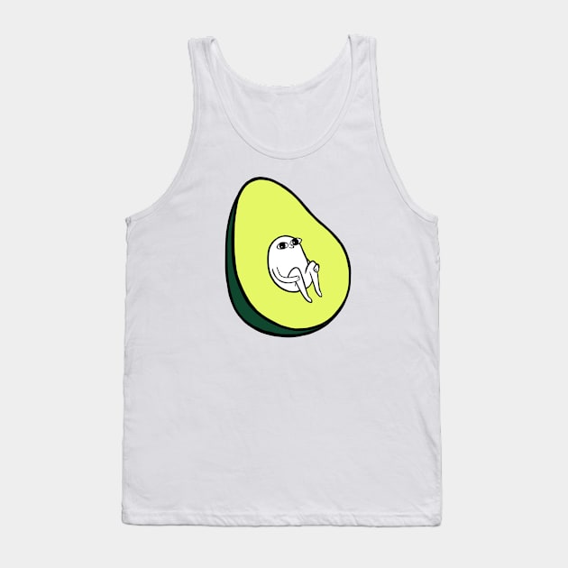 Funny avocado Tank Top by kdegtiareva